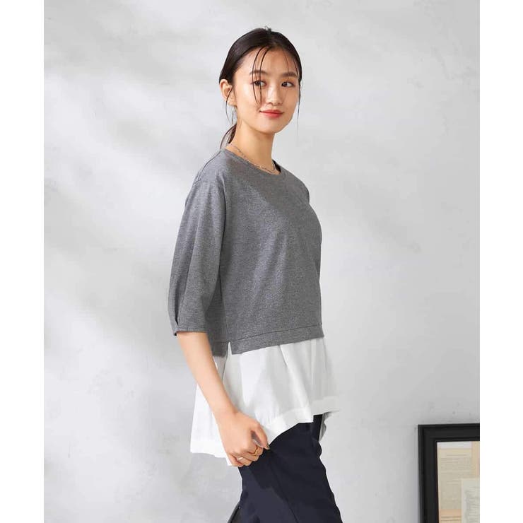 レイヤードラメライクトップス | a.v.v【WOMEN】 | 詳細画像1 