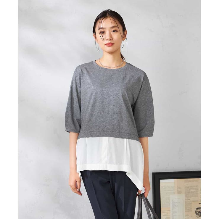 レイヤードラメライクトップス | a.v.v【WOMEN】 | 詳細画像2 