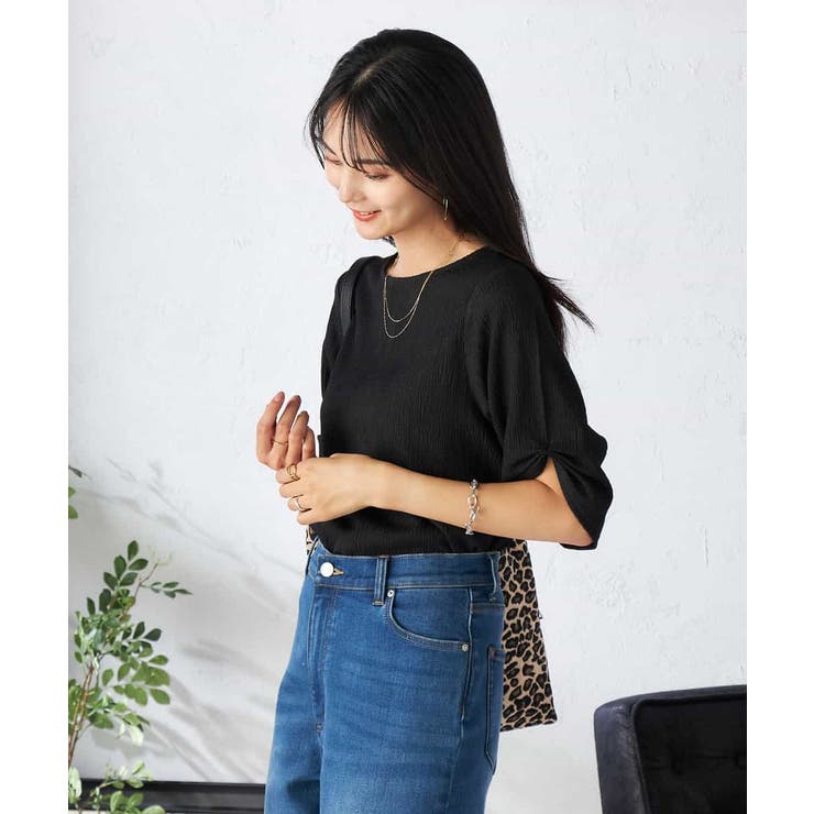 袖ギャザー楊柳カットソー | a.v.v【WOMEN】 | 詳細画像12 