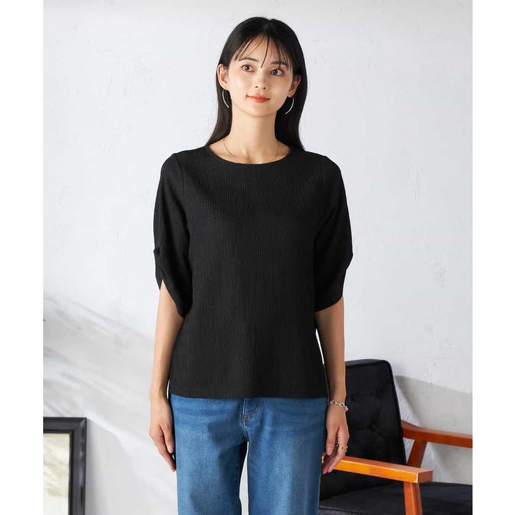 袖ギャザー楊柳カットソー | a.v.v【WOMEN】 | 詳細画像17 