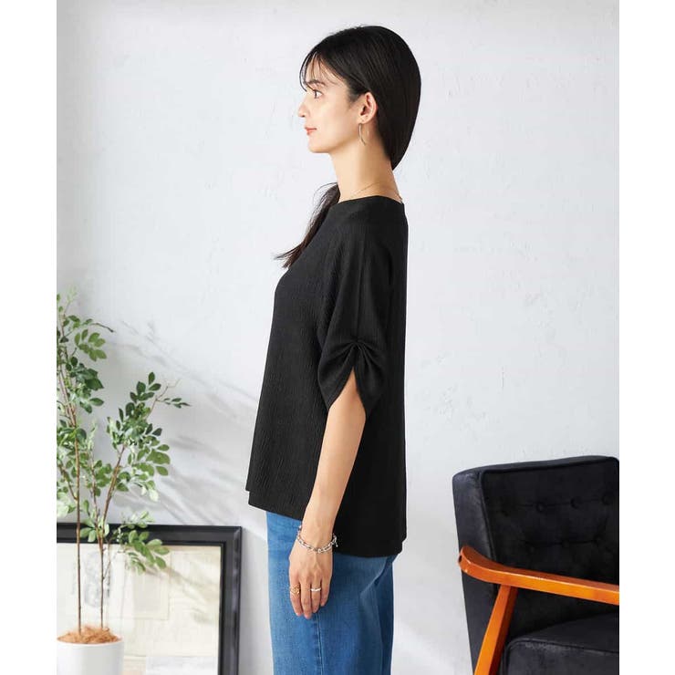 袖ギャザー楊柳カットソー | a.v.v【WOMEN】 | 詳細画像18 