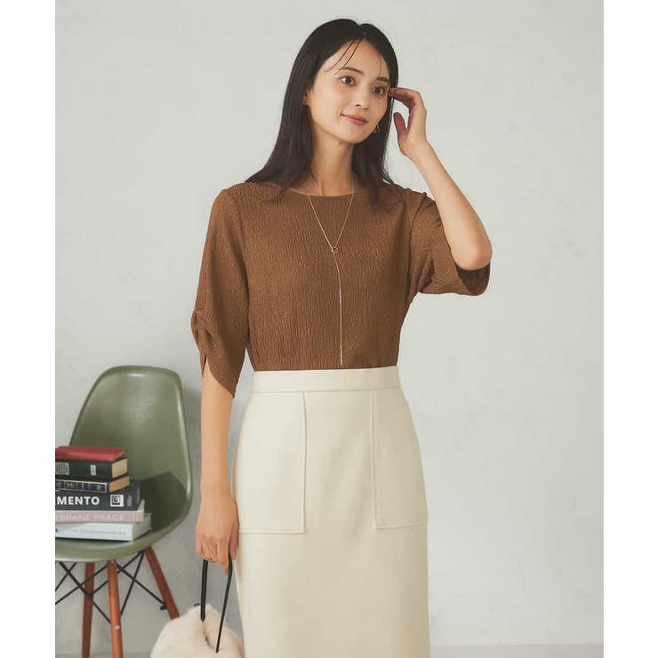 袖ギャザー楊柳カットソー | a.v.v【WOMEN】 | 詳細画像2 