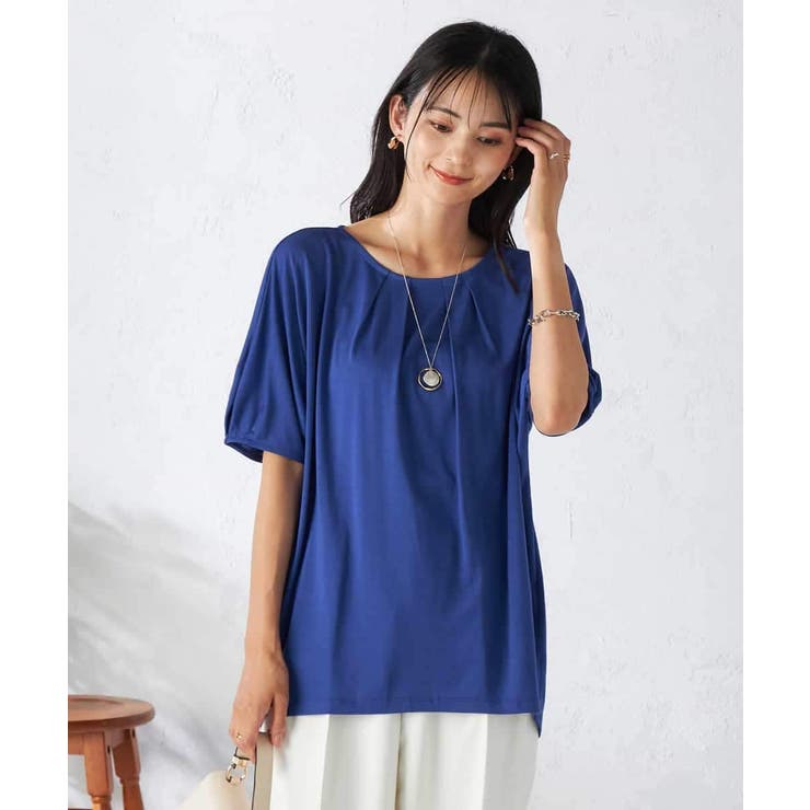 【接触冷感/UVカット/吸水速乾】タックチュニックカットソー | a.v.v【WOMEN】 | 詳細画像10 