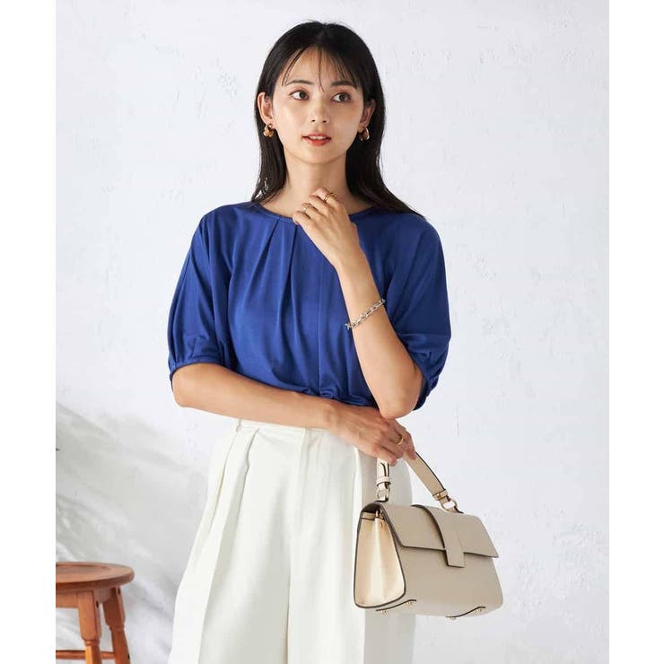 【接触冷感/UVカット/吸水速乾】タックチュニックカットソー | a.v.v【WOMEN】 | 詳細画像13 