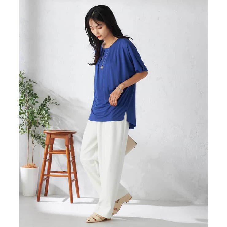 【接触冷感/UVカット/吸水速乾】タックチュニックカットソー | a.v.v【WOMEN】 | 詳細画像17 