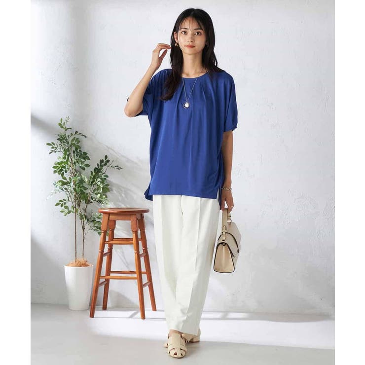 【接触冷感/UVカット/吸水速乾】タックチュニックカットソー | a.v.v【WOMEN】 | 詳細画像19 