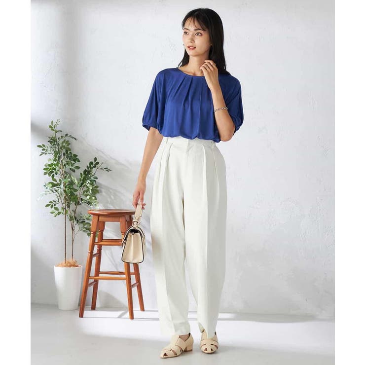 【接触冷感/UVカット/吸水速乾】タックチュニックカットソー | a.v.v【WOMEN】 | 詳細画像21 