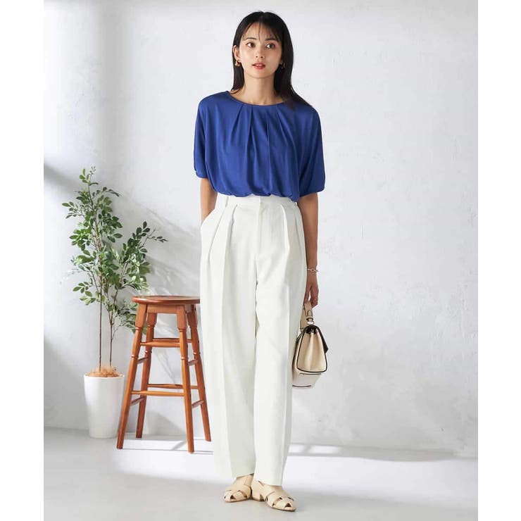 【接触冷感/UVカット/吸水速乾】タックチュニックカットソー | a.v.v【WOMEN】 | 詳細画像23 