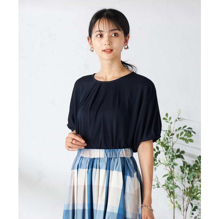 【接触冷感/UVカット/吸水速乾】タックチュニックカットソー | a.v.v【WOMEN】 | 詳細画像25 