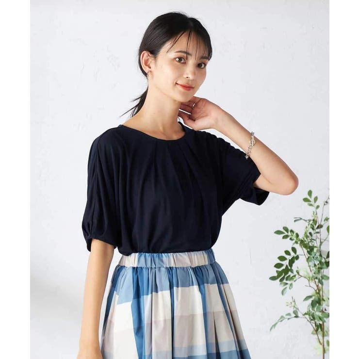 【接触冷感/UVカット/吸水速乾】タックチュニックカットソー | a.v.v【WOMEN】 | 詳細画像26 