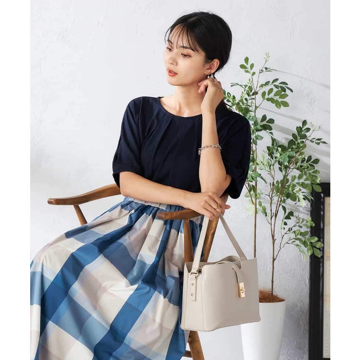 【接触冷感/UVカット/吸水速乾】タックチュニックカットソー | a.v.v【WOMEN】 | 詳細画像30 