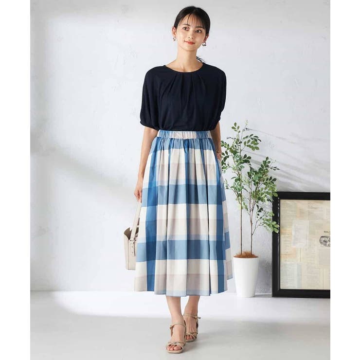 【接触冷感/UVカット/吸水速乾】タックチュニックカットソー | a.v.v【WOMEN】 | 詳細画像31 