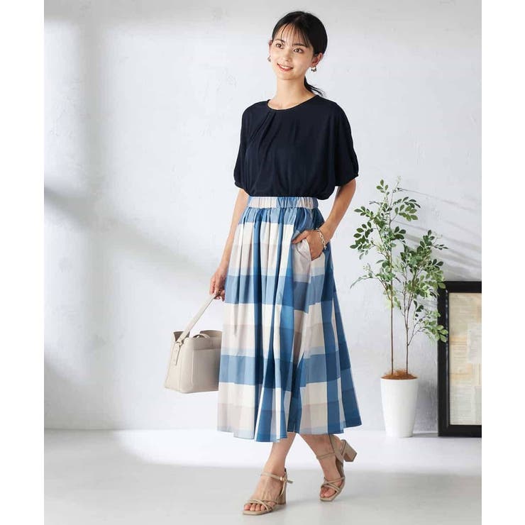 【接触冷感/UVカット/吸水速乾】タックチュニックカットソー | a.v.v【WOMEN】 | 詳細画像33 