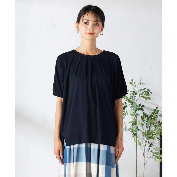 【接触冷感/UVカット/吸水速乾】タックチュニックカットソー | a.v.v【WOMEN】 | 詳細画像35 