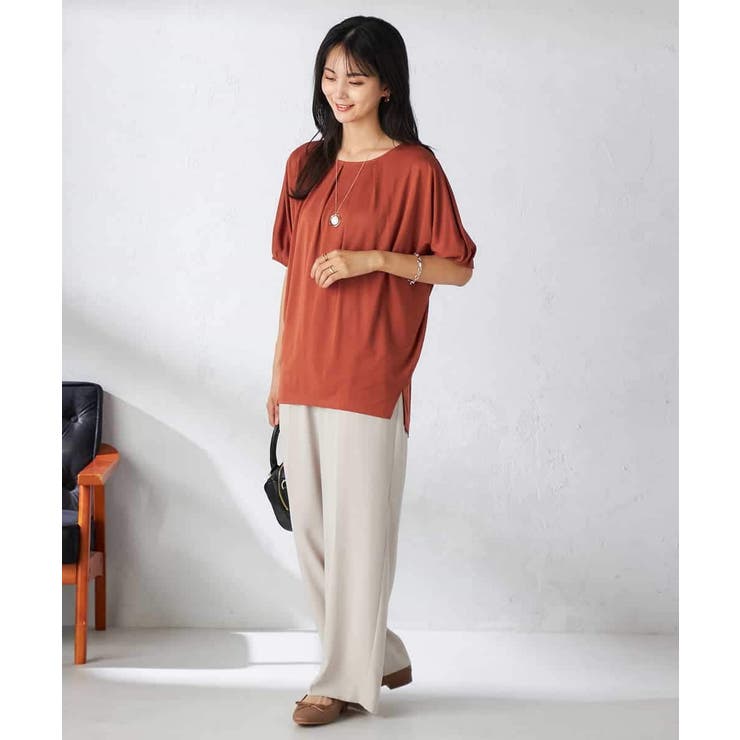 【接触冷感/UVカット/吸水速乾】タックチュニックカットソー | a.v.v【WOMEN】 | 詳細画像7 