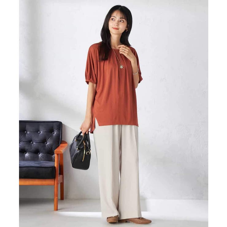 【接触冷感/UVカット/吸水速乾】タックチュニックカットソー | a.v.v【WOMEN】 | 詳細画像9 