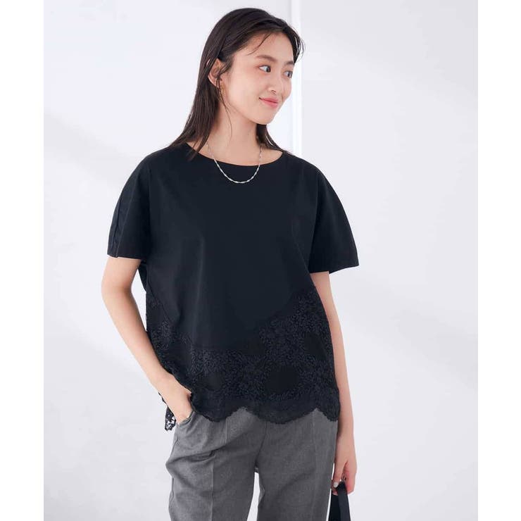 ウェーブレースヘムTシャツ | a.v.v【WOMEN】 | 詳細画像35 