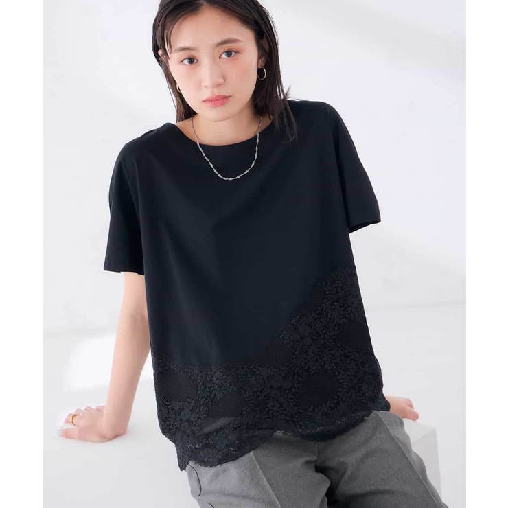 ウェーブレースヘムTシャツ | a.v.v【WOMEN】 | 詳細画像40 
