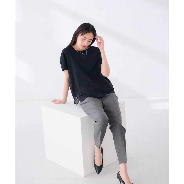 ウェーブレースヘムTシャツ | a.v.v【WOMEN】 | 詳細画像43 