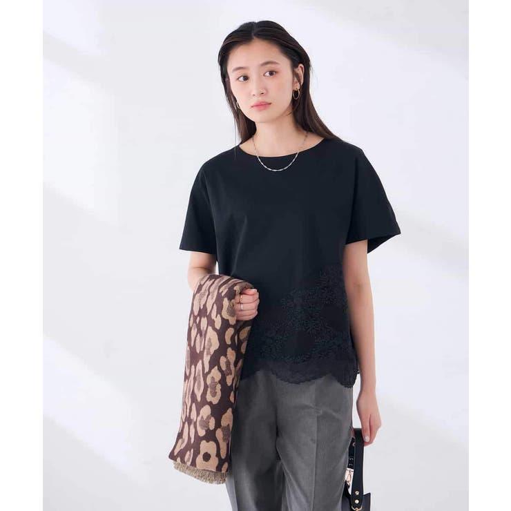 ウェーブレースヘムTシャツ | a.v.v【WOMEN】 | 詳細画像45 