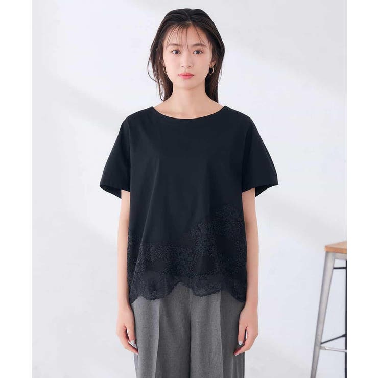 ウェーブレースヘムTシャツ | a.v.v【WOMEN】 | 詳細画像51 