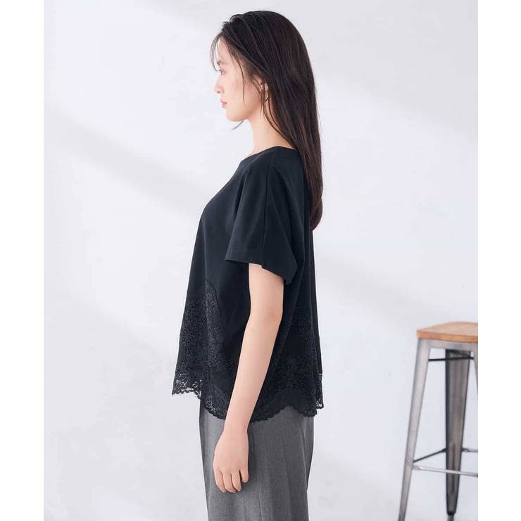 ウェーブレースヘムTシャツ | a.v.v【WOMEN】 | 詳細画像52 
