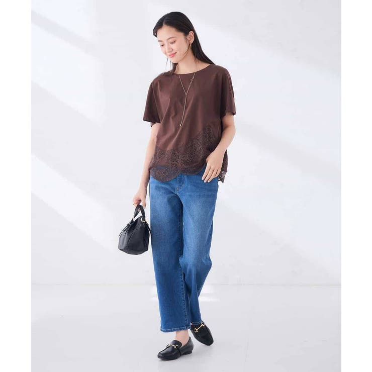 ウェーブレースヘムTシャツ | a.v.v【WOMEN】 | 詳細画像6 