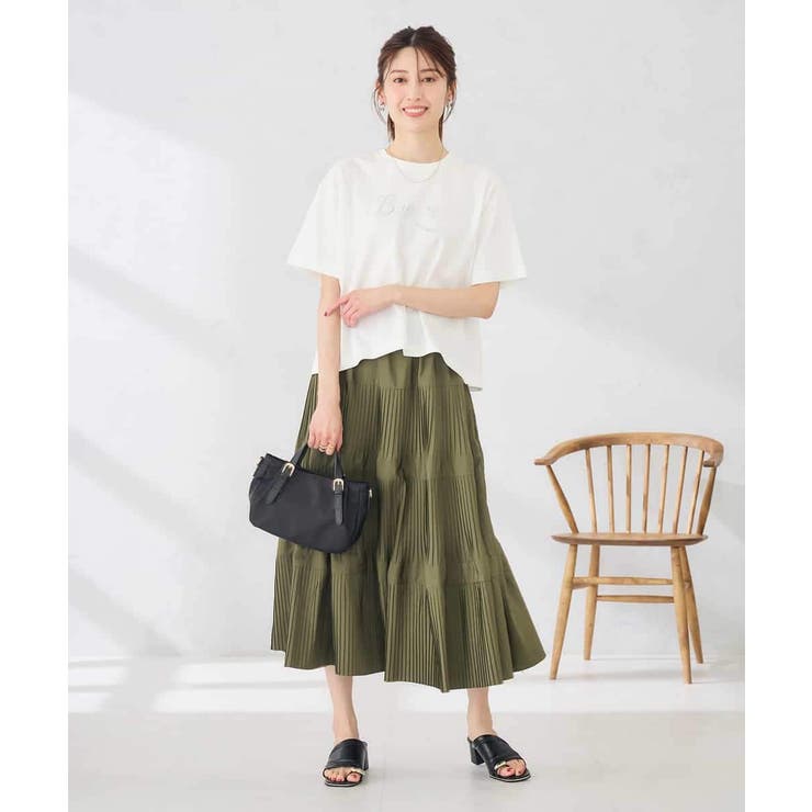 【接触冷感】クロップドロゴTシャツ | a.v.v【WOMEN】 | 詳細画像5 