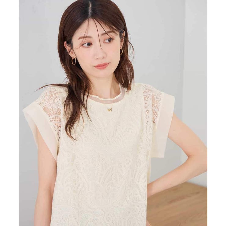 レース柄シアートップス | a.v.v【WOMEN】 | 詳細画像11 