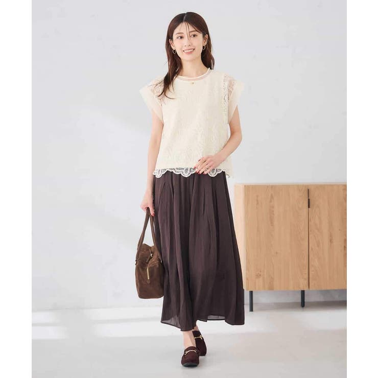 レース柄シアートップス | a.v.v【WOMEN】 | 詳細画像7 