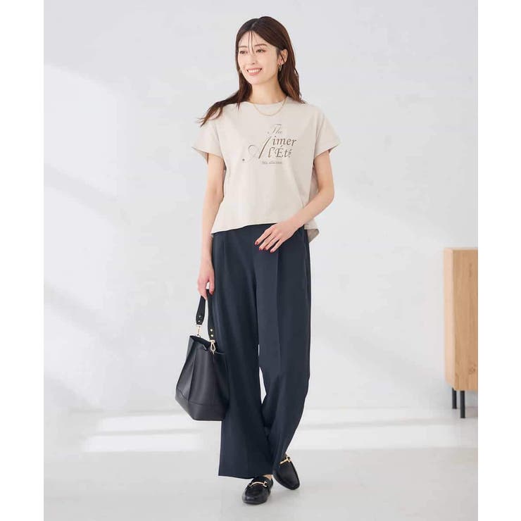 【UVカット/接触冷感】フォルムロゴＴシャツ | a.v.v【WOMEN】 | 詳細画像14 