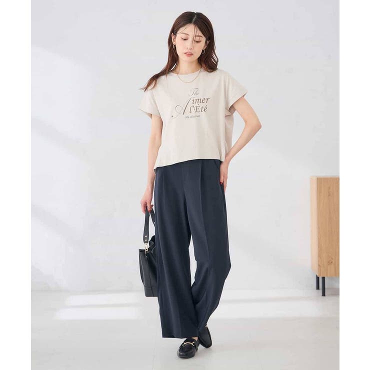 【UVカット/接触冷感】フォルムロゴＴシャツ | a.v.v【WOMEN】 | 詳細画像15 