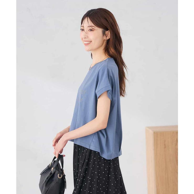 【UVカット/接触冷感】フォルムロゴＴシャツ | a.v.v【WOMEN】 | 詳細画像4 