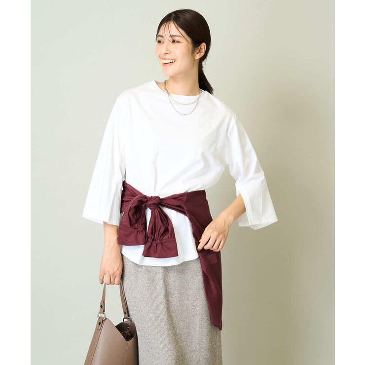 【綿100％】スリットスリーブカットソー | a.v.v【WOMEN】 | 詳細画像15 