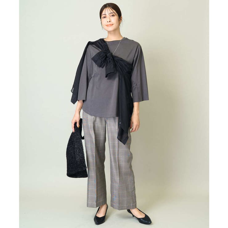 【綿100％】スリットスリーブカットソー | a.v.v【WOMEN】 | 詳細画像24 