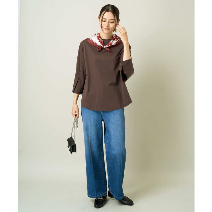 【綿100％】スリットスリーブカットソー | a.v.v【WOMEN】 | 詳細画像8 