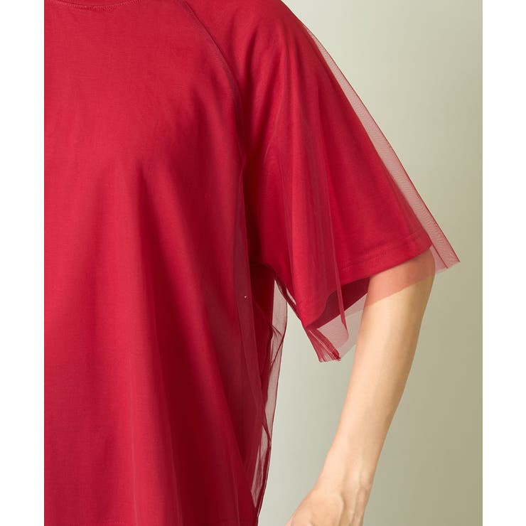 チュールレイヤードTシャツ | a.v.v【WOMEN】 | 詳細画像14 