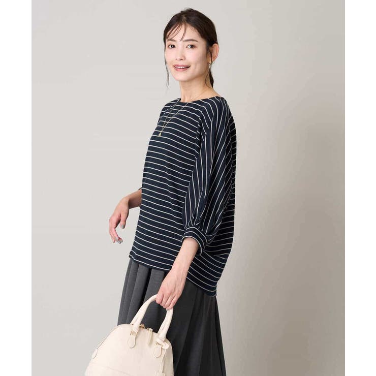 ボーダードルマントップス | a.v.v【WOMEN】 | 詳細画像10 