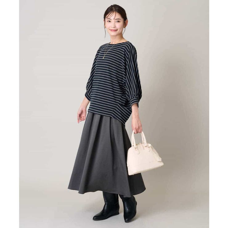 ボーダードルマントップス | a.v.v【WOMEN】 | 詳細画像13 