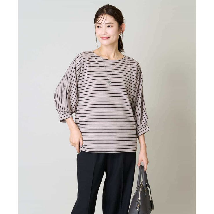 ボーダードルマントップス | a.v.v【WOMEN】 | 詳細画像14 