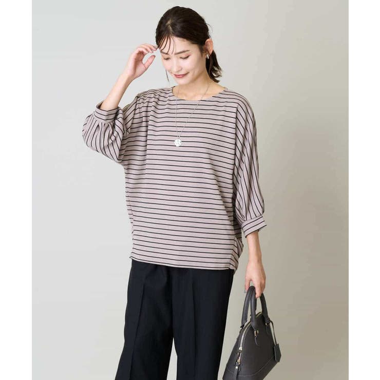 ボーダードルマントップス | a.v.v【WOMEN】 | 詳細画像15 