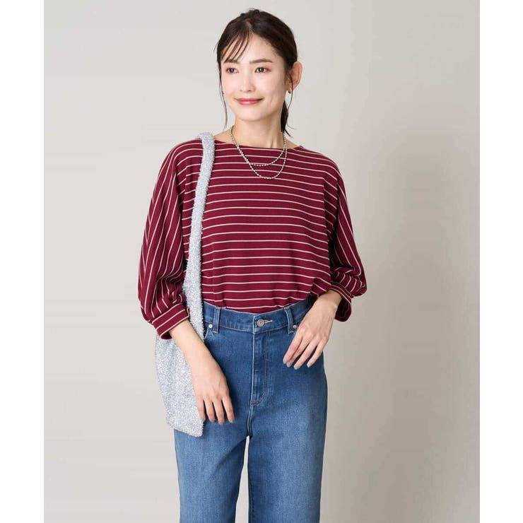 ボーダードルマントップス | a.v.v【WOMEN】 | 詳細画像2 