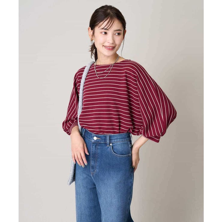 ボーダードルマントップス | a.v.v【WOMEN】 | 詳細画像4 