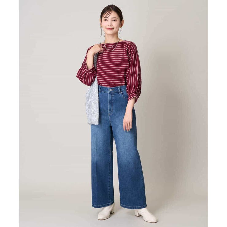 ボーダードルマントップス | a.v.v【WOMEN】 | 詳細画像7 