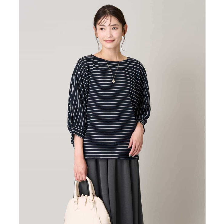 ボーダードルマントップス | a.v.v【WOMEN】 | 詳細画像8 