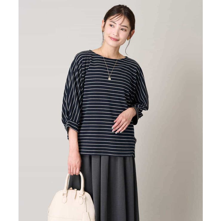 ボーダードルマントップス | a.v.v【WOMEN】 | 詳細画像9 