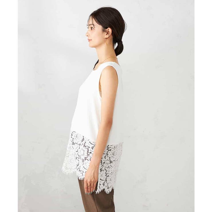 レースヘムタンクトップ | a.v.v【WOMEN】 | 詳細画像10 