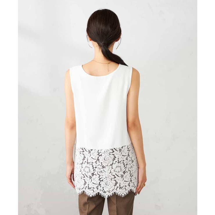 レースヘムタンクトップ | a.v.v【WOMEN】 | 詳細画像11 