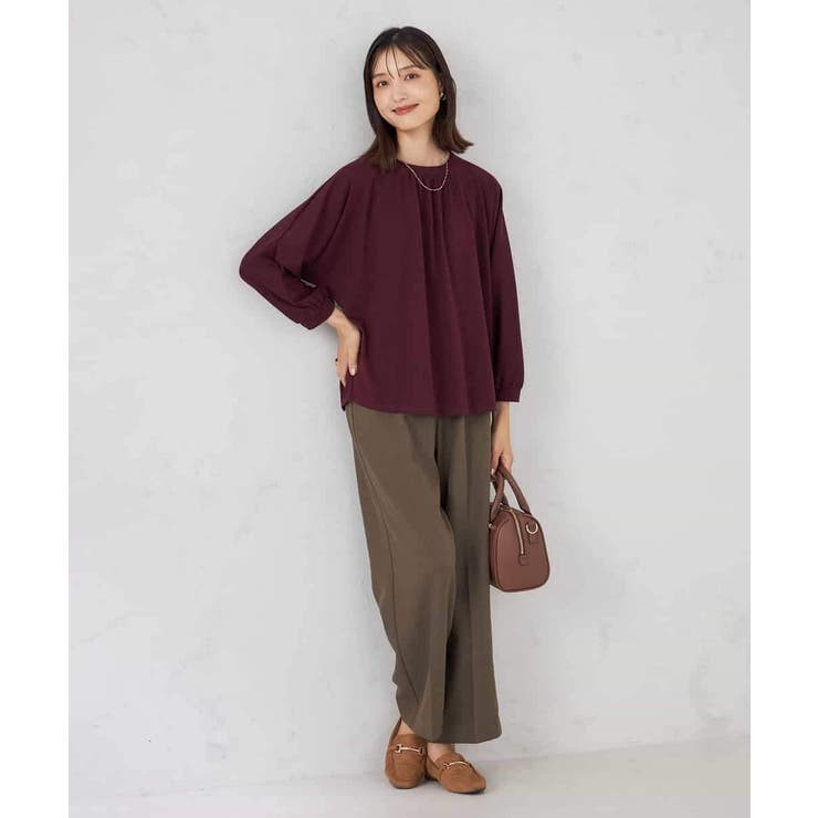 ギャザーネックドルマントップス | a.v.v【WOMEN】 | 詳細画像17 