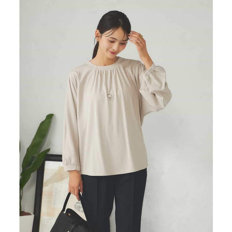 ギャザーネックドルマントップス | a.v.v【WOMEN】 | 詳細画像20 